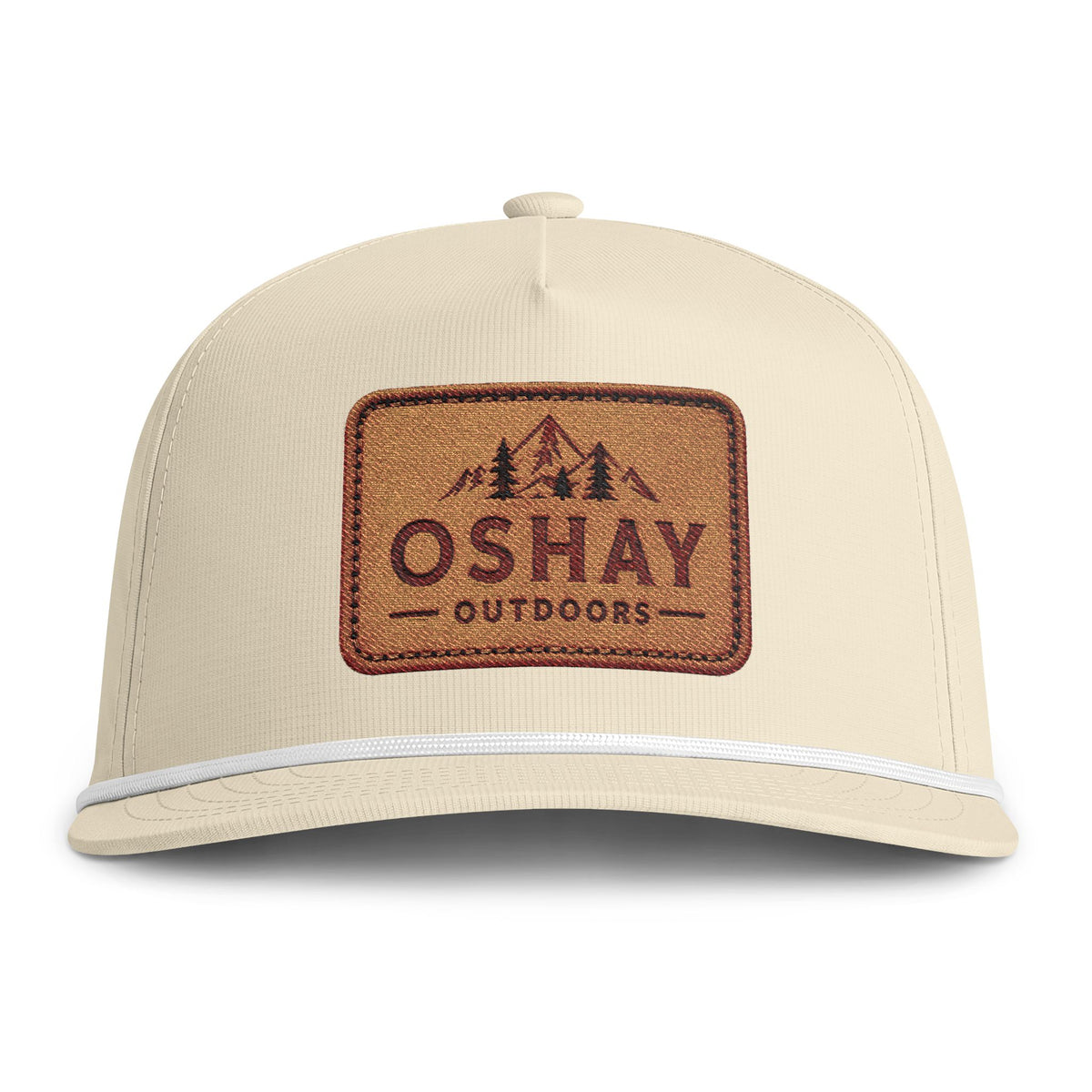 Sunwashed Rope Cap — Oshay Outdoors Patch Trucker Hat