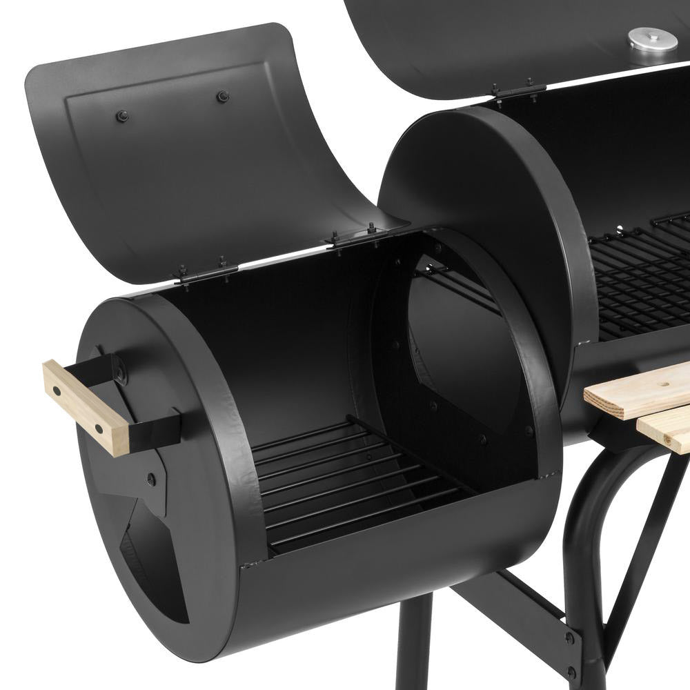 2in1 faszenes BBQ grill és smoker
