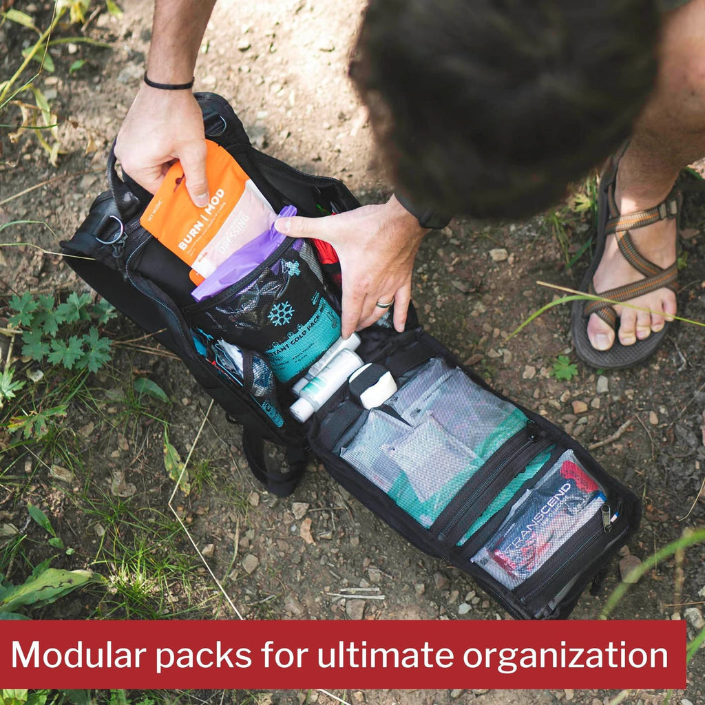 My Medic Recon First Aid Kit Backpack with Emergency Medical Supplies, Black MM-KIT-RCN-STN-BLK