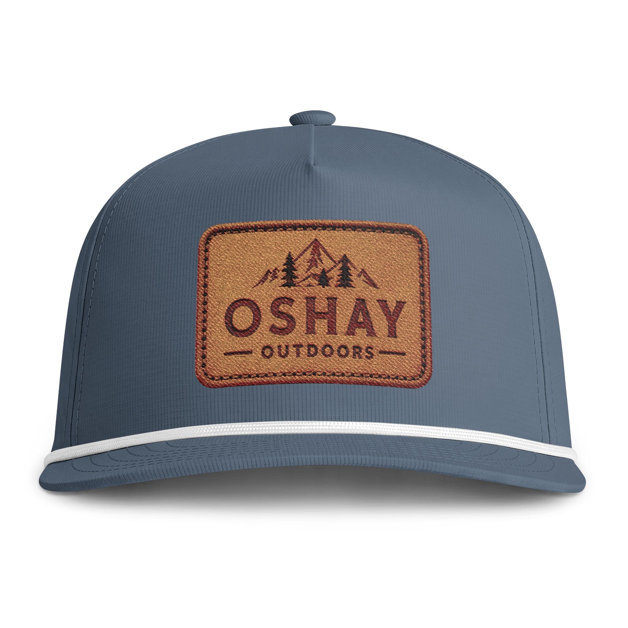 Sunwashed Rope Cap — Oshay Outdoors Patch Trucker Hat