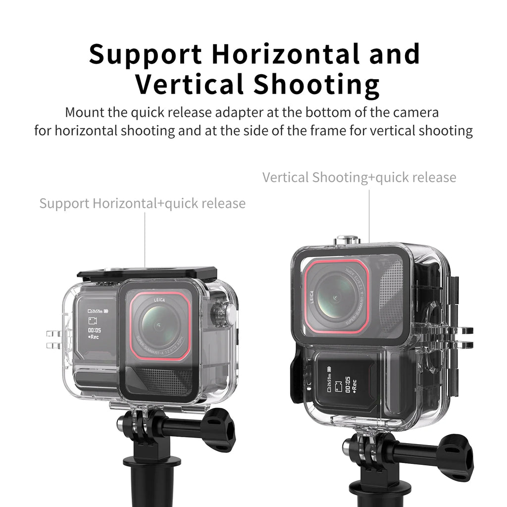 NNEOBA Waterproof Dive Housing Case 45M for Action Camera