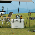 25L Portable Camping Ice Box Cold Storage Cooler White