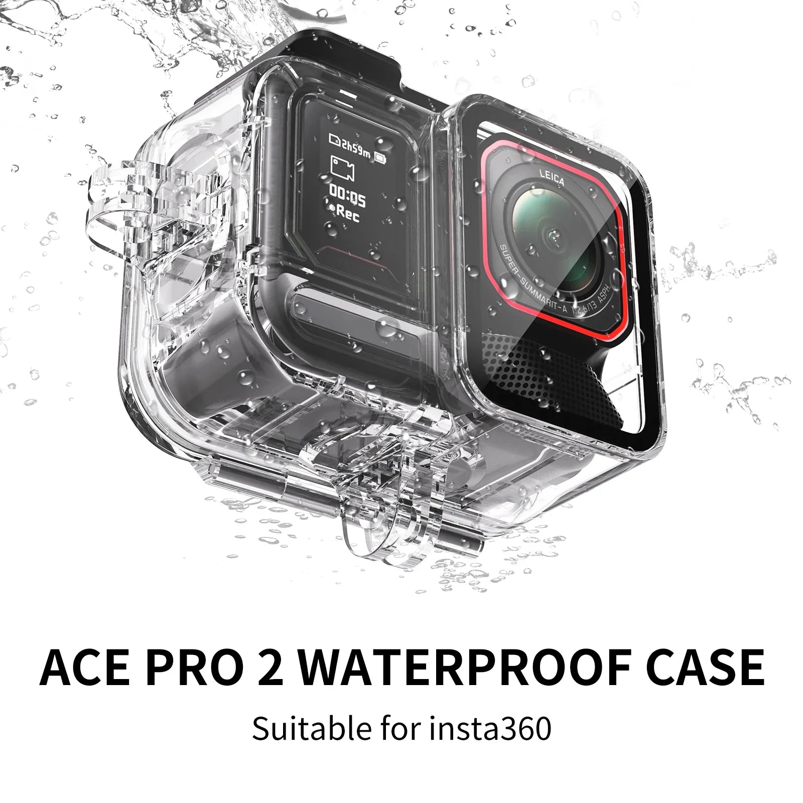 NNEOBA Waterproof Dive Housing Case 45M for Action Camera
