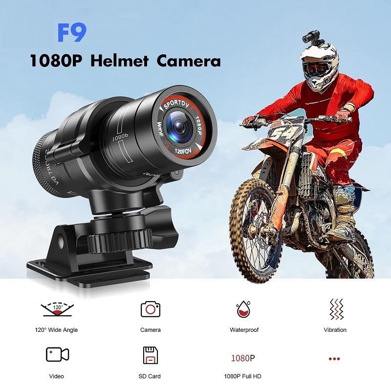 NNEIDS Hd Action Camera For Outdoor Activities - Helmet Mount