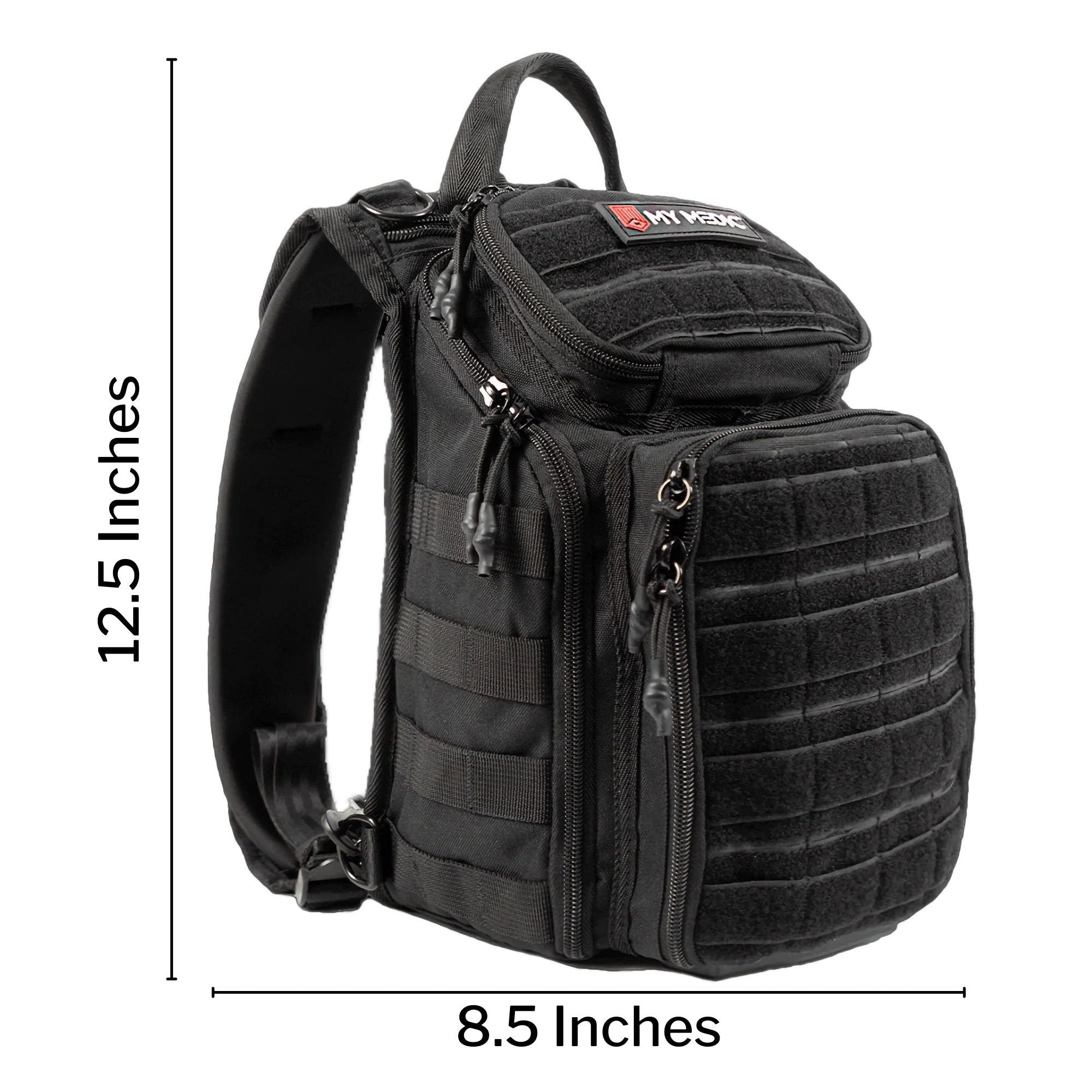 My Medic Recon First Aid Kit Backpack with Emergency Medical Supplies, Black MM-KIT-RCN-STN-BLK